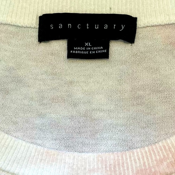 Sanctuary women’s cotton knit lightweight sweatshirt, scoop neck,‎ size XL - Picture 7 of 11